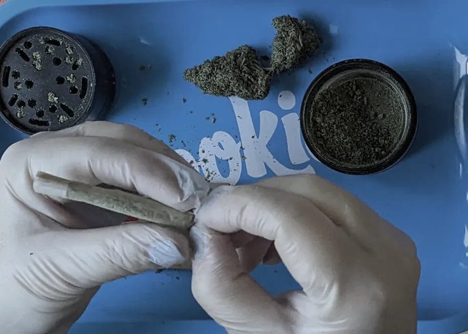 How to Roll a Joint 12 10 pinch and twist the tip of the joint