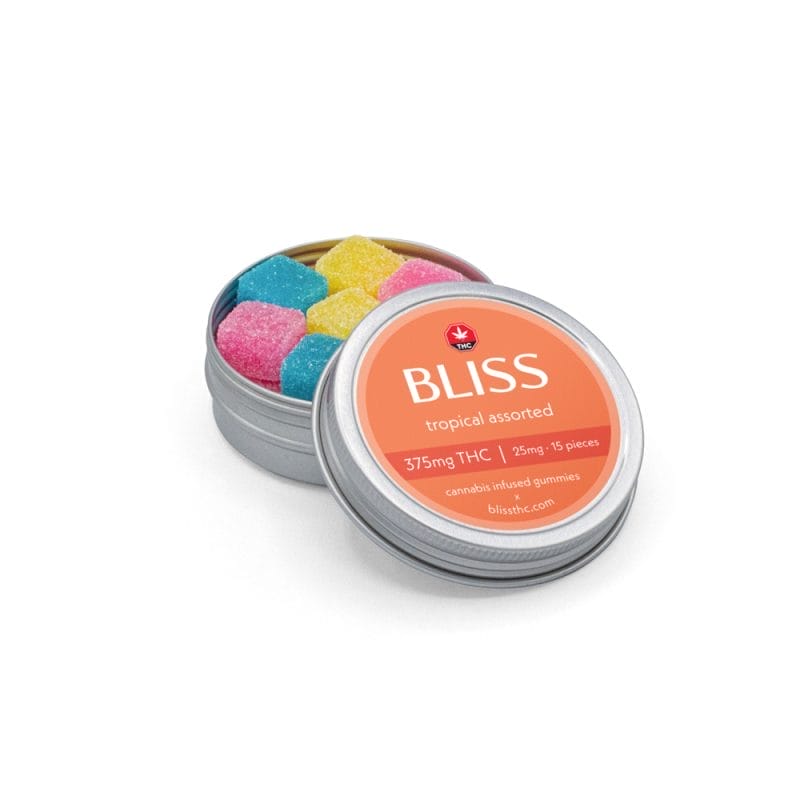 Bliss Assorted Gummies – 375mg THC
