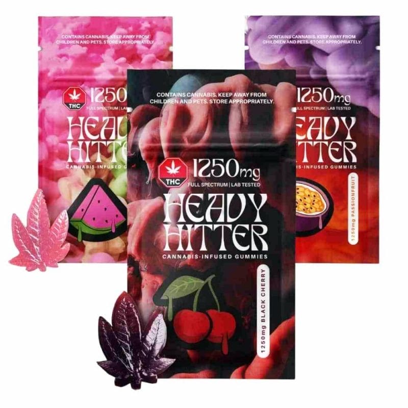 Each Gummy are infused with Heavy Hitter’s Ultra cannabis oil. Crafted with delicious real fruit flavors and perfect texture to make your mouth water. These 1250mg gummies are meant for experienced users.