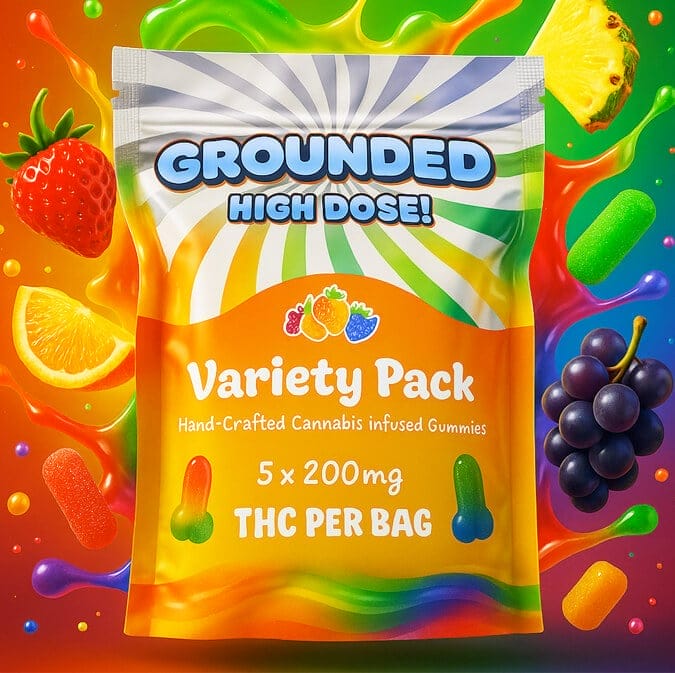 Grounded High Dose Cocks | Variety Pack (1000mg Gummies)