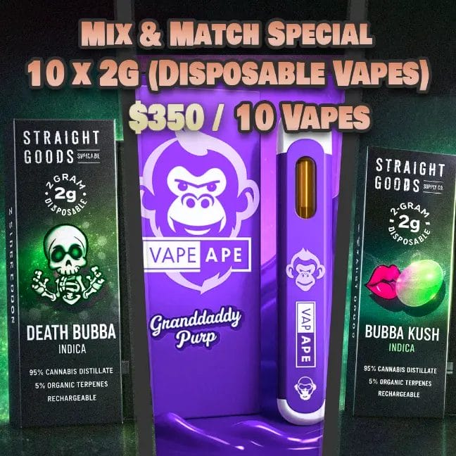 Mix and Match Special - 10 x 2g Carts